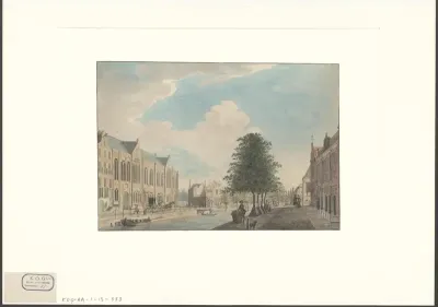 Gezicht op de Lutherse Kerk op het Spui