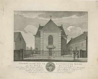 Gezicht op de Lutherse Kerk te Beverwijk