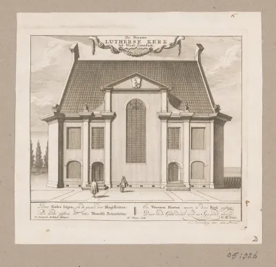 Gezicht op de Lutherse Kerk te Zaandam