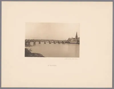 Gezicht op de Maasbrug te Maastricht