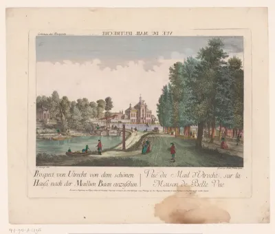 Gezicht op de Maliebaan te Utrecht
