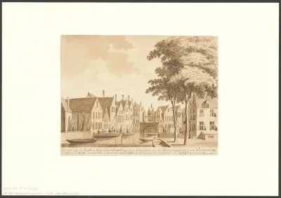 Gezicht op de Martelaarsgracht en de Oude Haarlemmersluis