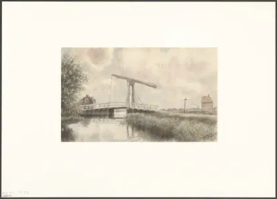 Gezicht op de Meerbrug te Nieuwendam