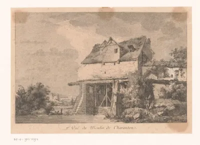 Gezicht op de molen van Charenton