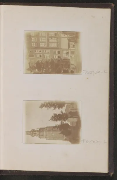 Gezicht op de Montelbaanstoren in Amsterdam