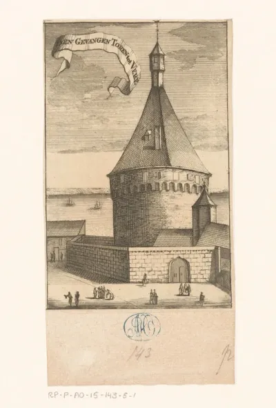 Gezicht op de Montfoortse Toren te Veere