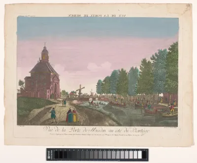 Gezicht op de Muiderpoort te Amsterdam