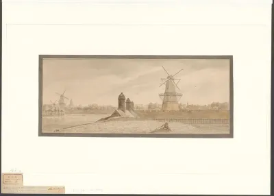 Gezicht op de Muiderpoort
