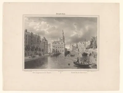 Gezicht op de Munttoren en logement De Munt