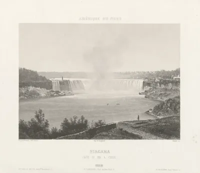 Gezicht op de Niagarawatervallen