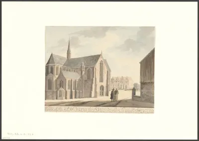 Gezicht op de Nieuwe Kerk en de Dam