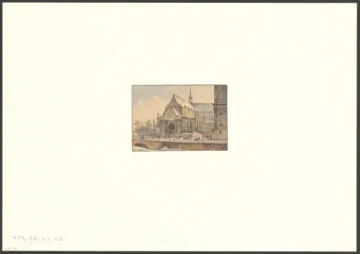 Gezicht op de Nieuwe Kerk op de Dam