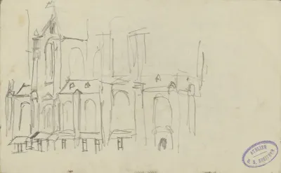 Gezicht op de Nieuwe Kerk te Amsterdam