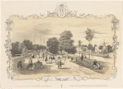 Gezicht op de Nieuwe Plantage in Rotterdam