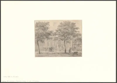 Gezicht op de Nieuwe Stadsherberg in de Plantage