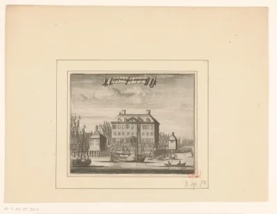 Gezicht op de Nieuwe Stadsherberg te Amsterdam
