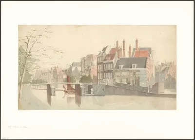 Gezicht op de Nieuwezijds Voorburgwal