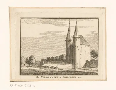 Gezicht op de Nobelpoort te Zierikzee, 1743