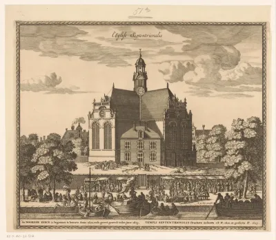 Gezicht op de Noorderkerk te Amsterdam