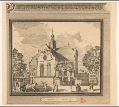 Gezicht op de Noorderkerk te Amsterdam