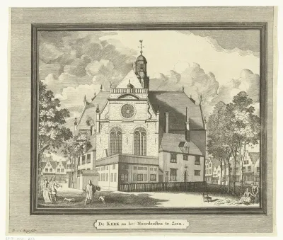 Gezicht op de Noorderkerk te Amsterdam