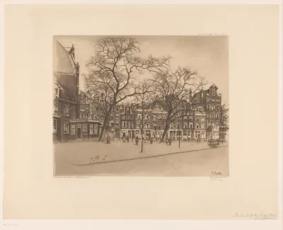 Gezicht op de Noordermarkt in Amsterdam