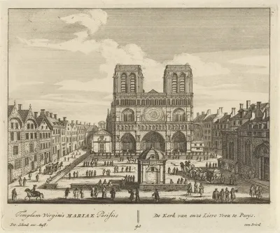 Gezicht op de Notre-Dame te Parijs