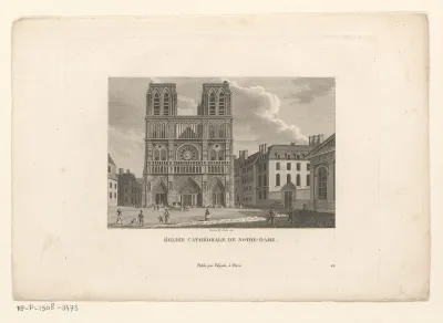 Gezicht op de Notre-Dame van Parijs
