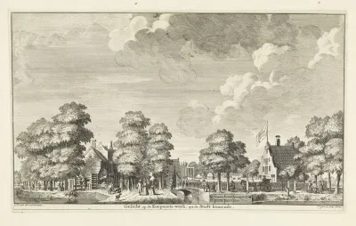 Gezicht op de omgeving juist buiten Hoorn