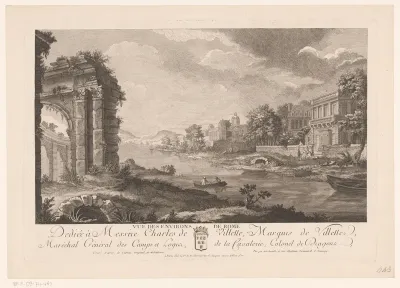 Gezicht op de omgeving van Rome
