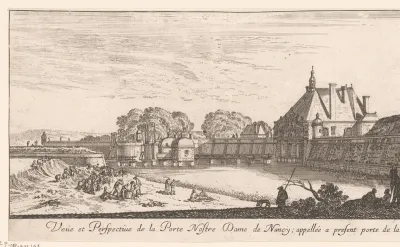 Gezicht op de Onze-Lieve-Vrouwepoort van Nancy