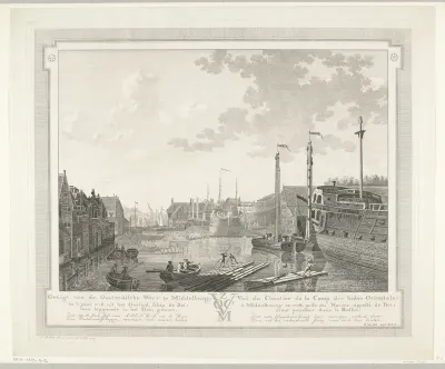 Gezicht op de Oost-Indische Werf te Middelburg, 1778