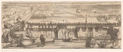 Gezicht op de Oost-Indische Werf te Middelburg