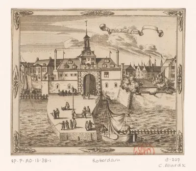 Gezicht op de Ooster Oude Hoofdpoort
