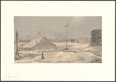 Gezicht op de Oosterdoksdijk