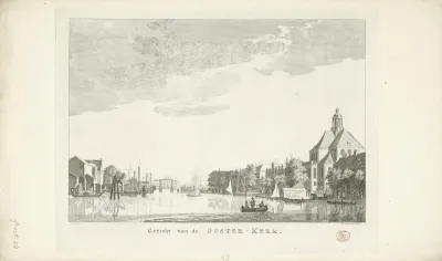 Gezicht op de Oosterkerk te Amsterdam