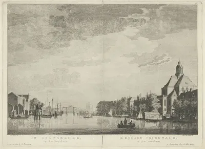 Gezicht op de Oosterkerk te Amsterdam