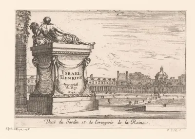 Gezicht op de orangerie van kasteel Fontainebleau