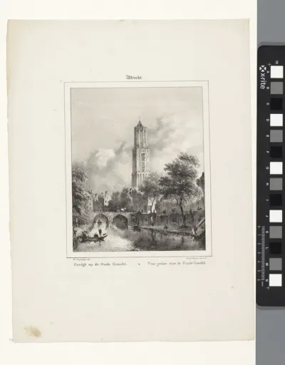 Gezicht op de Oude Gracht in Utrecht