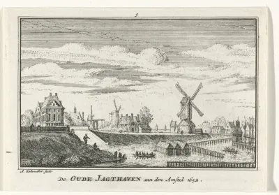 Gezicht op de Oude Jachthaven te Amsterdam, 1652