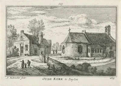 Gezicht op de oude kapel te Zuilen, 1615