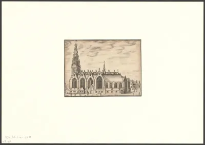 Gezicht op de Oude Kerk