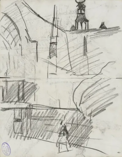 Gezicht op de Oude Kerk te Amsterdam