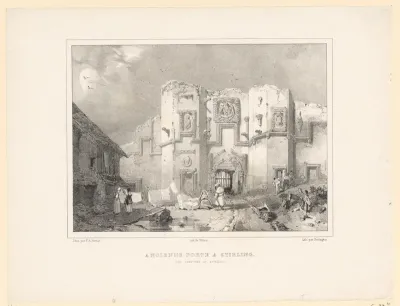 Gezicht op de oude toegangspoort in Stirling
