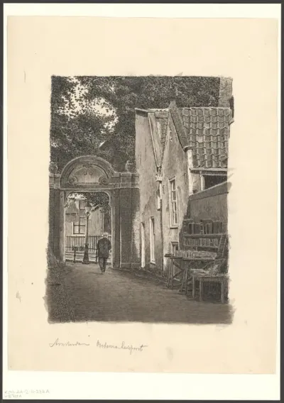 Gezicht op de Oudemanhuispoort
