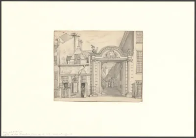 Gezicht op de Oudemanhuispoort