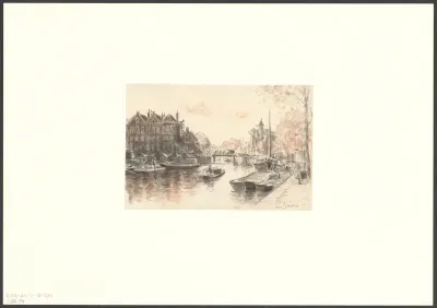 Gezicht op de Oudeschans gezien naar de Sint Antoniesluis