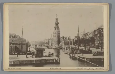 Gezicht op de Oudeschans in Amsterdam