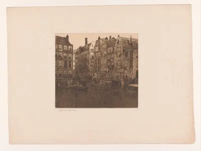 Gezicht op de Oudezijds Kolk in Amsterdam