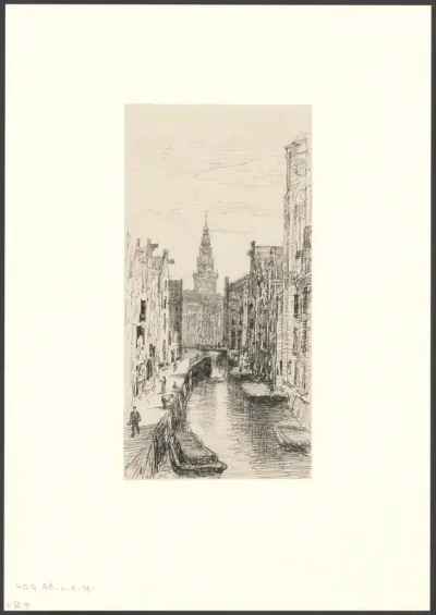 Gezicht op de Oudezijds Kolk